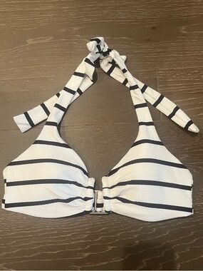Calia Striped Bikini Top size Small